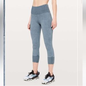 Lululemon Wunder Under Crop 23" *Ribbed
Washed Moon Blue